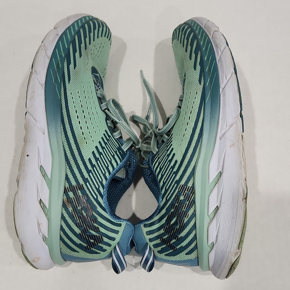 Hoka One One Clifton 5 Running Shoes Womens Size 9.5 M Teal Comfort Breathable - Picture 4 of 6